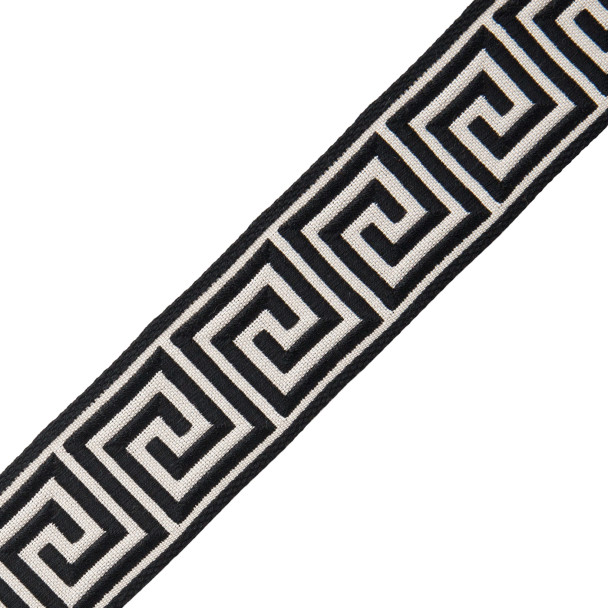 1 3/8" ARISTOTLE GREEK KEY / 17 CLASSIC WHITE/BLACK